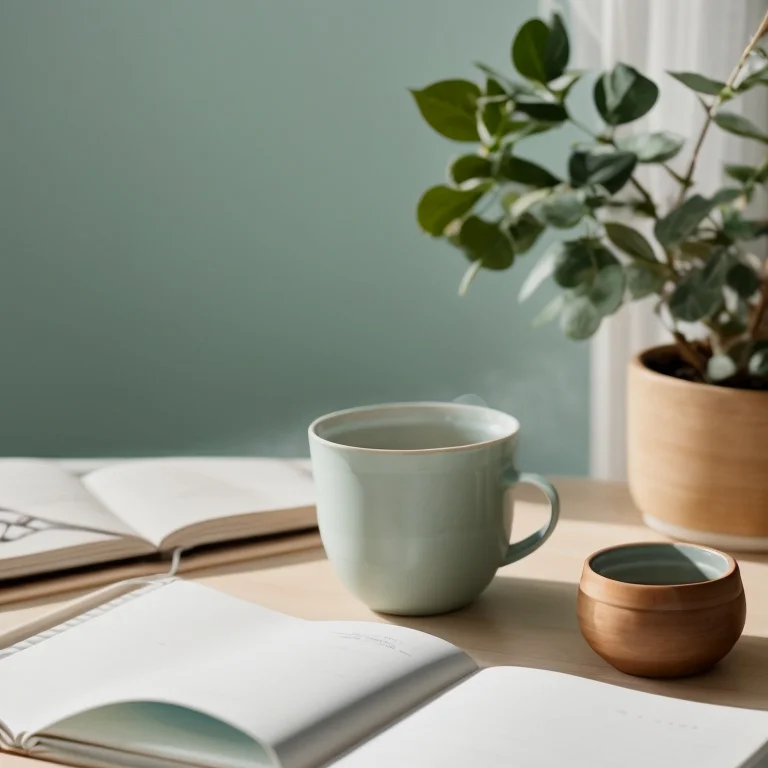 Person practicing evening mindfulness